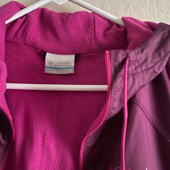 Columbia Women's Flash Forward Lined Windbreaker Jacket Pink/Purple Small - Picture 9 of 9